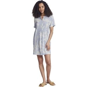 Faherty blue sky linen dress — small
